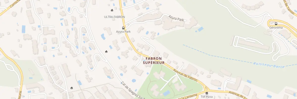 Plan du 260 Av de Fabron à Nice