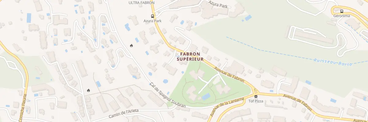 Plan du 259 Av de Fabron à Nice