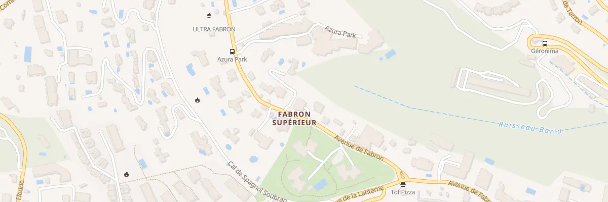 Plan du 256 Av de Fabron à Nice