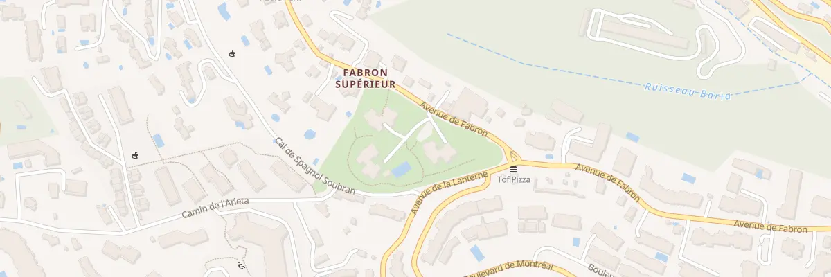 Plan du 257 Av de Fabron à Nice