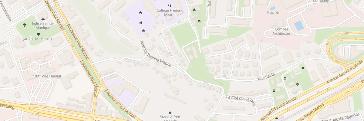 Plan du 6 Av Vittone à Nice