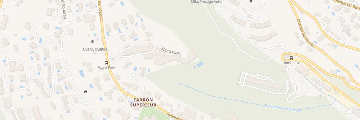 Plan du 272 Av de Fabron à Nice