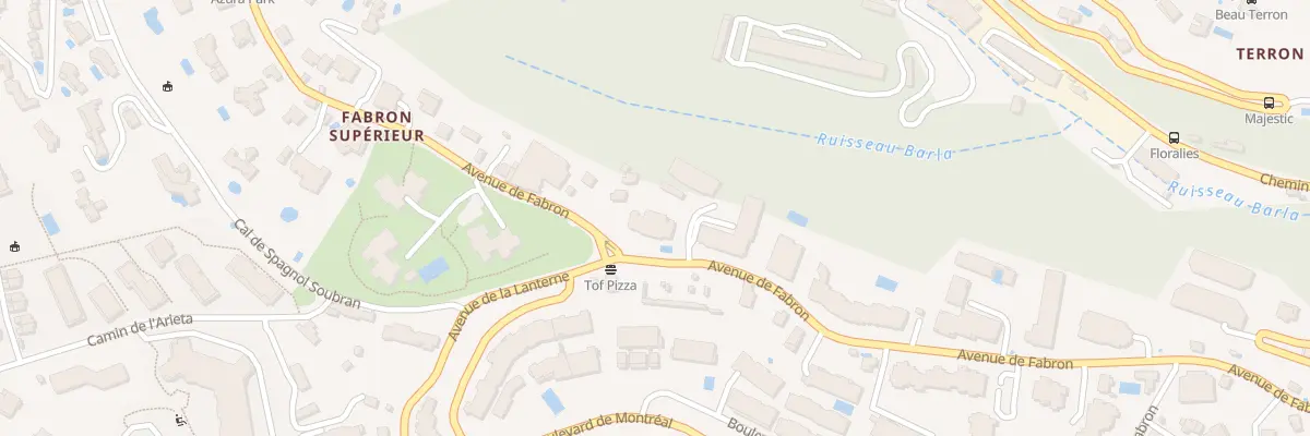 Plan du 230B Av de Fabron à Nice