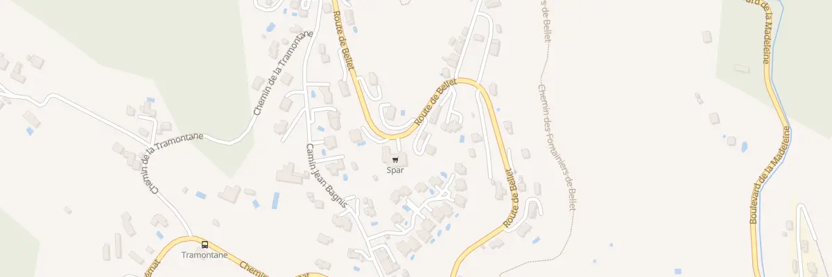 Plan du 497B Rte de Bellet à Nice
