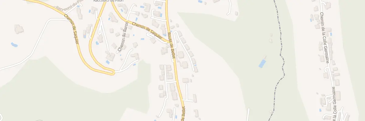 Plan du 742 Rte de Bellet à Nice