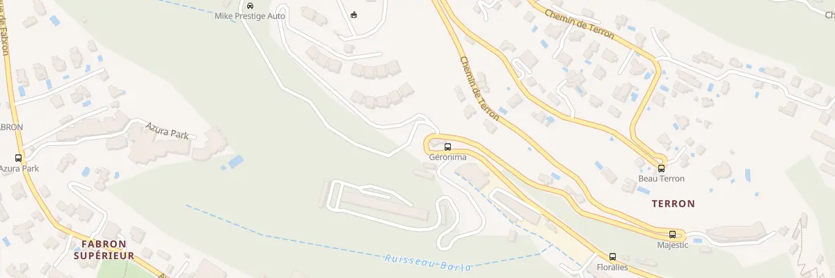 Plan du 73 Che de Terron à Nice