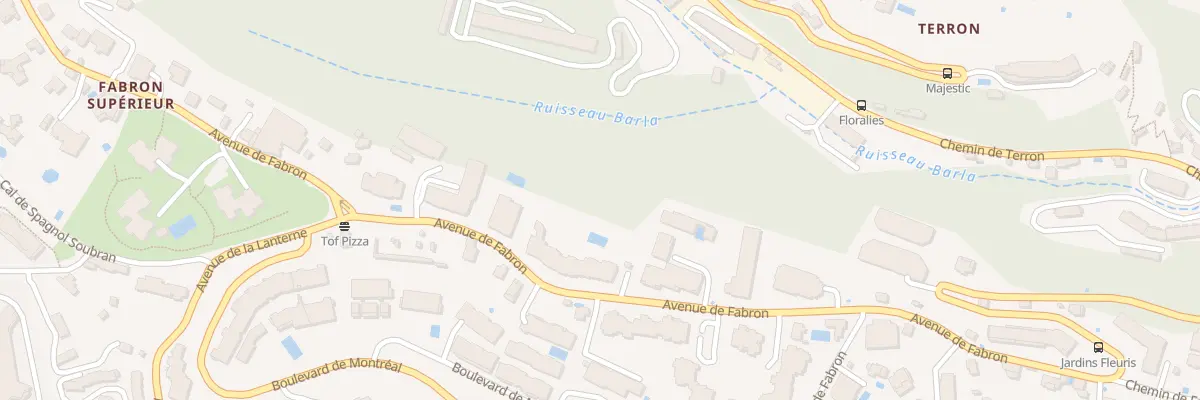 Plan du 220 Av de Fabron à Nice