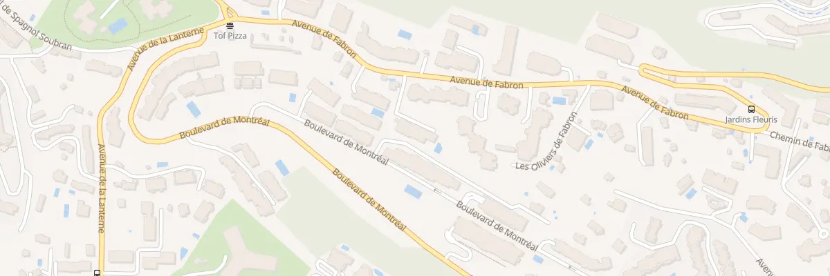 Plan du 225 Av de Fabron à Nice