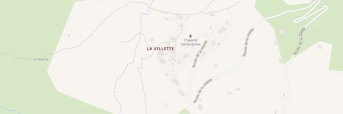 Plan du 5120 La Villette à Utelle