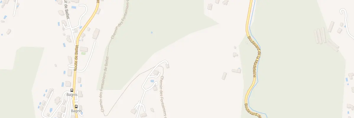 Plan du 546 Rte de Bellet à Nice