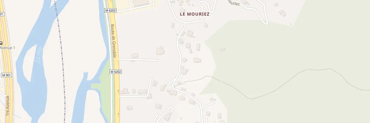 Plan du 635 Che du Mouriez à Castagniers