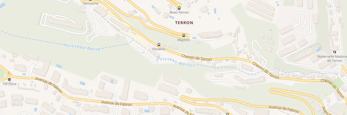 Plan du 186 Av de Fabron à Nice