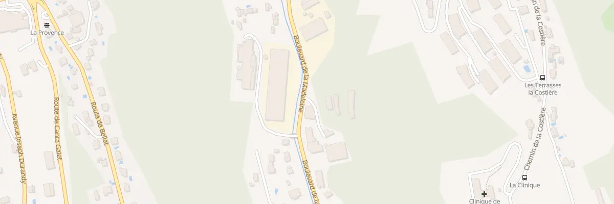 Plan du 185 Che de la Costière à Nice