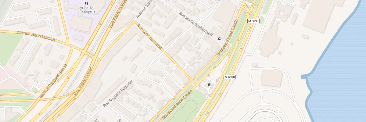 Plan du 6 Rue Léon Bertrand à Nice
