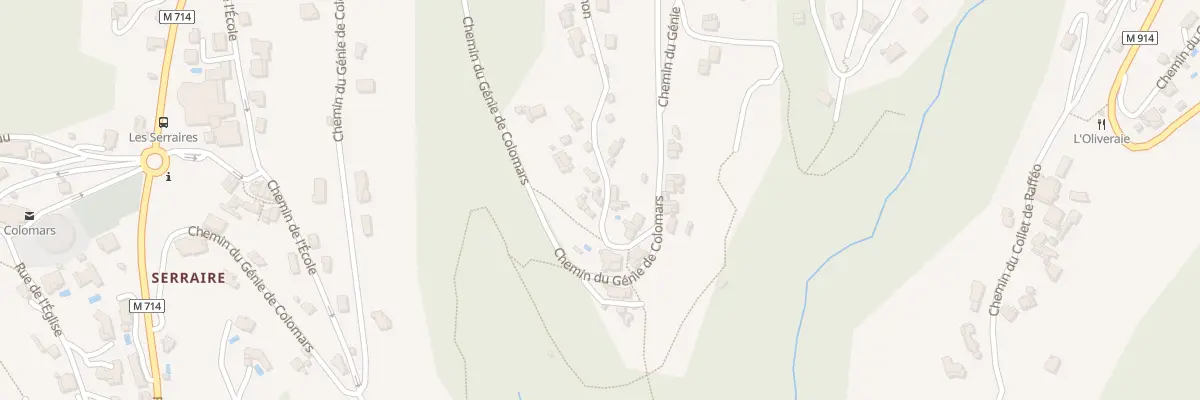 Plan du 74 Cor du Filagnon à Colomars
