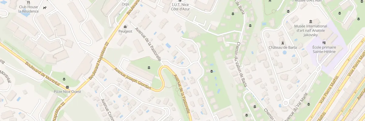 Plan du 46 Av des Bosquets à Nice