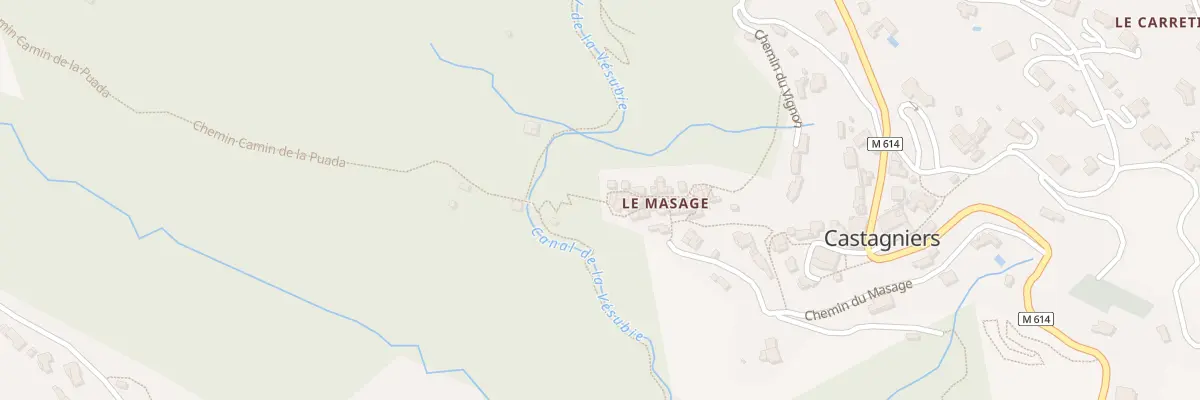 Plan du 35 Che Camin de la Puada à Castagniers