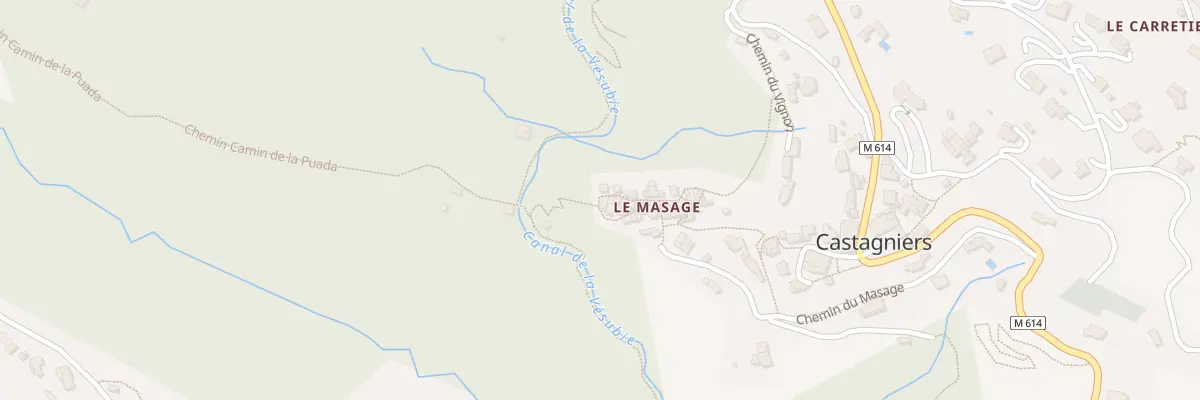 Plan du 29 Che Camin de la Puada à Castagniers