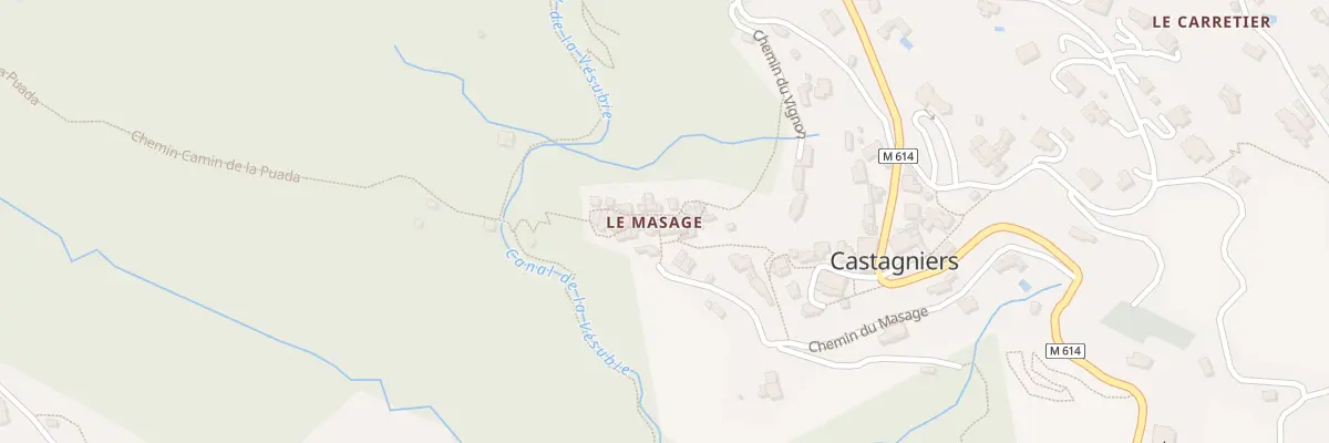 Plan du 22 Che Camin de la Puada à Castagniers
