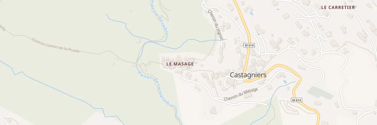 Plan du 9 Che Camin de la Fuon Fresca à Castagniers