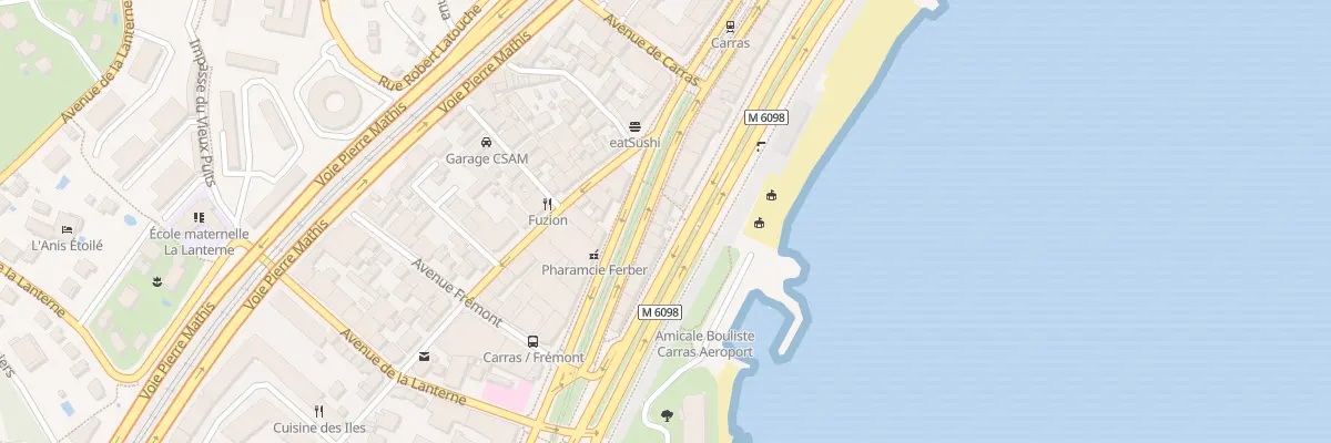 Plan du 247 Av de la Californie à Nice