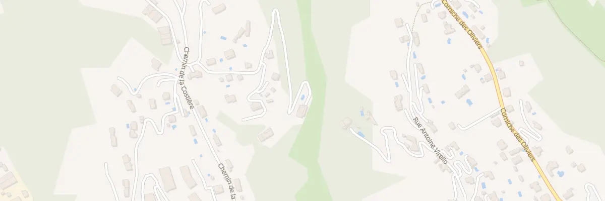 Plan du 214 Che de la Costière à Nice