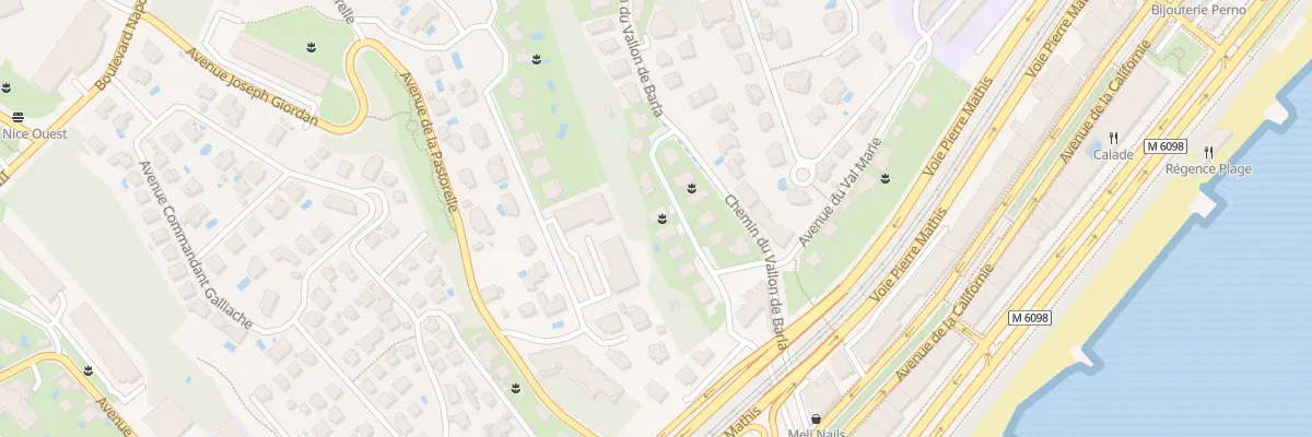 Plan de Av Leliwa à Nice