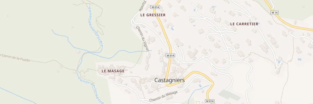 Plan du 15 Che du Vignon à Castagniers