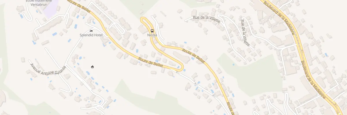 Plan du 173 Rte de Bellet à Nice