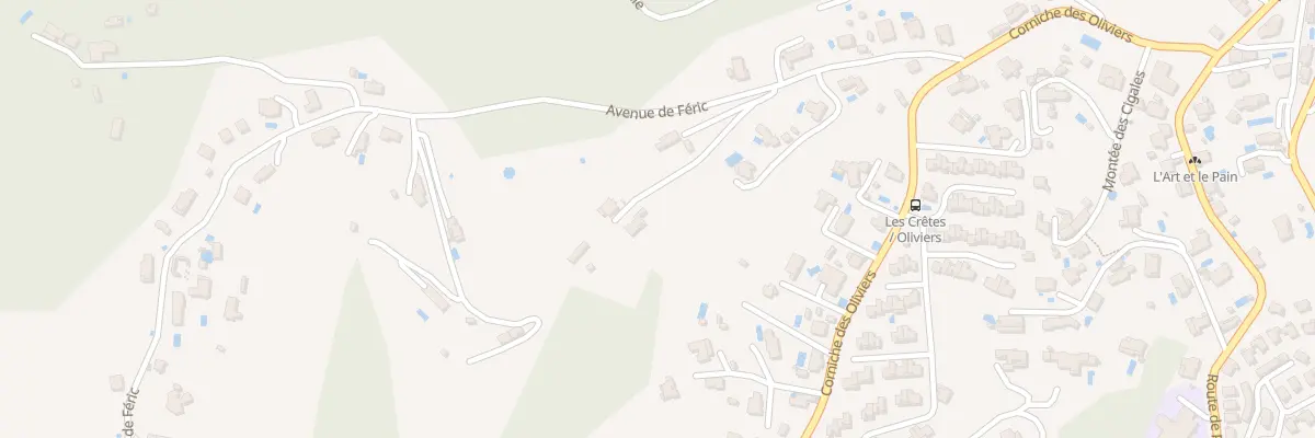 Plan du 7 Av de Féric à Nice