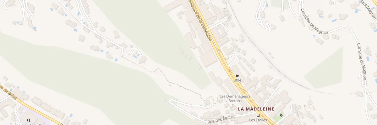 Plan du 171 Bd de la Madeleine à Nice