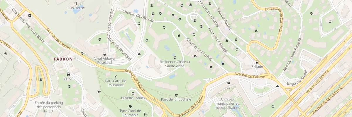 Plan du 30 Av de Fabron à Nice
