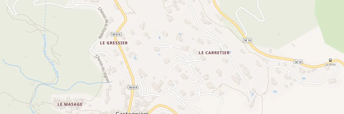 Plan du 369 Che du Carretier à Castagniers