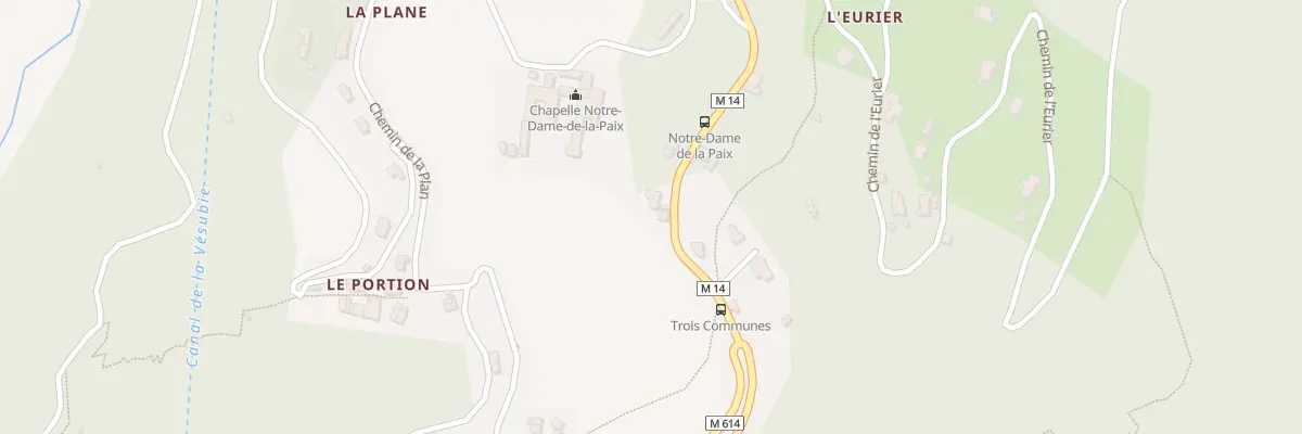 Plan du 95 Rte de Saint-Blaise à Castagniers