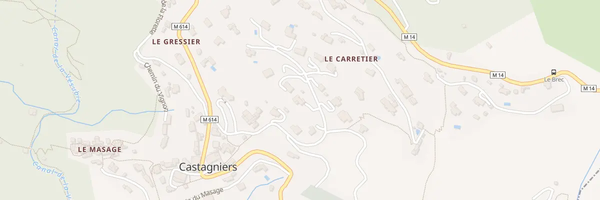 Plan du 301 Che du Carretier à Castagniers