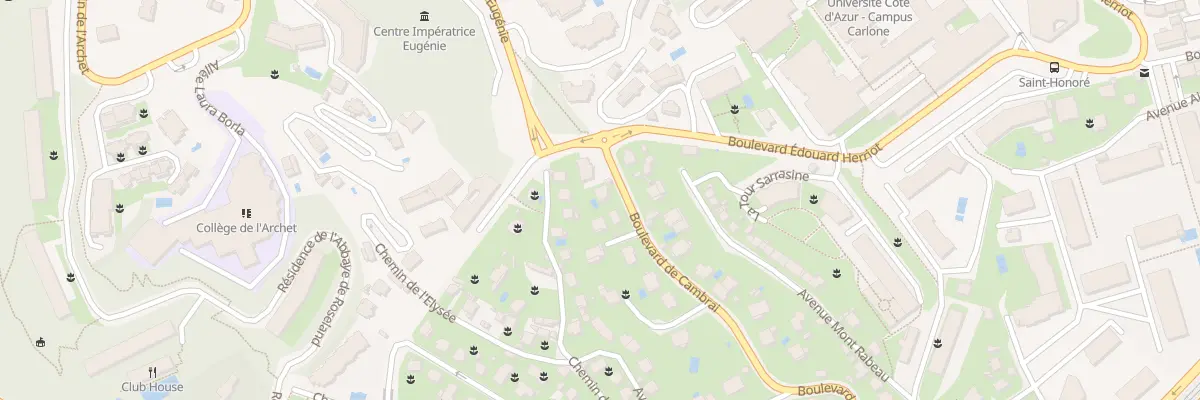 Plan du 41 Bd de Cambrai à Nice