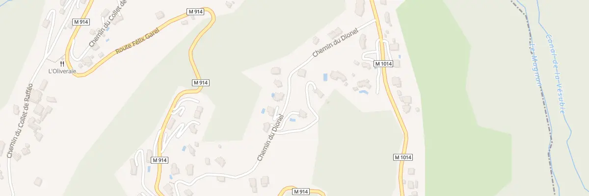 Plan du 38 Che du Dionel à Colomars