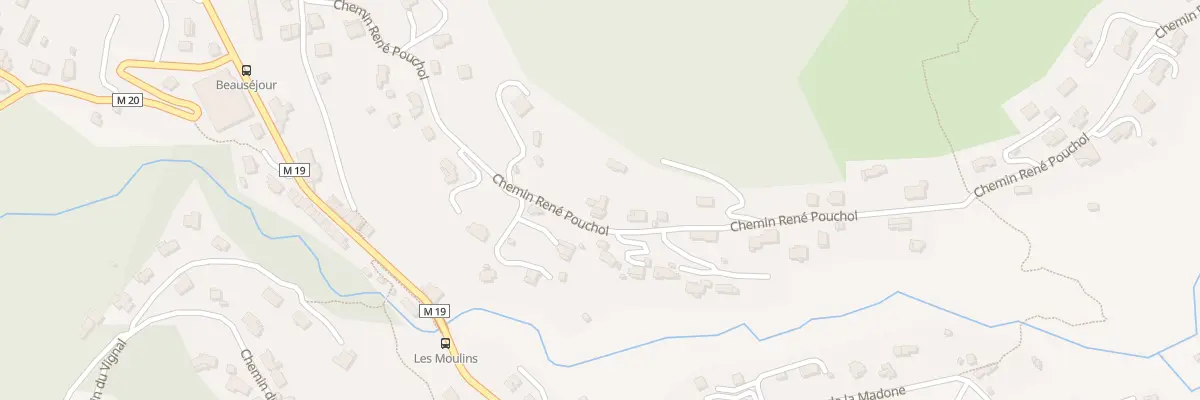 Plan du 585 Che René Pouchol à Levens