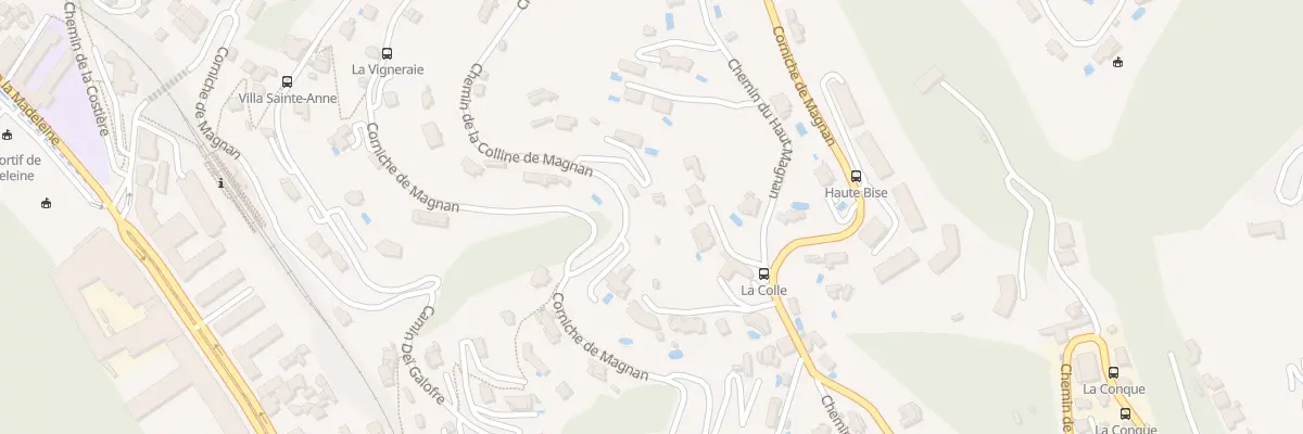 Plan du 14 Che de la Colline de Magnan à Nice