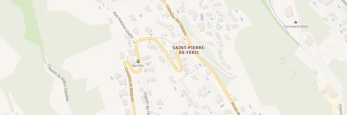 Plan du 205 Rte Saint Pierre Feric à Nice