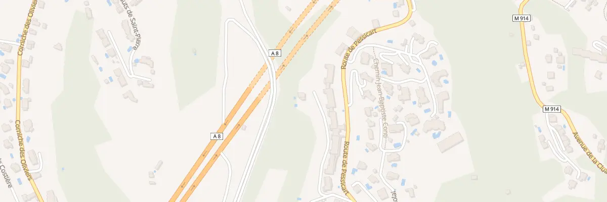 Plan du 411 Av de Pessicart à Nice
