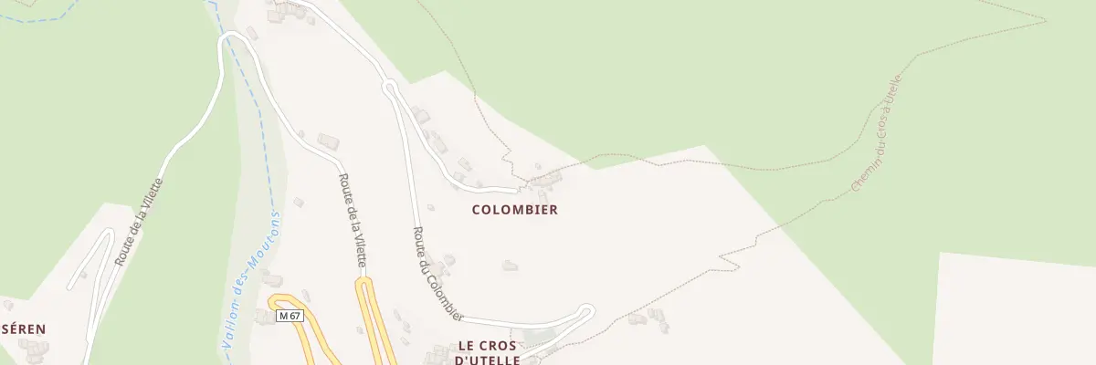 Plan du 5097 Le Colombier à Utelle