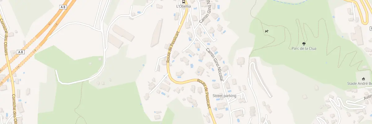 Plan du 412 Av de Pessicart à Nice
