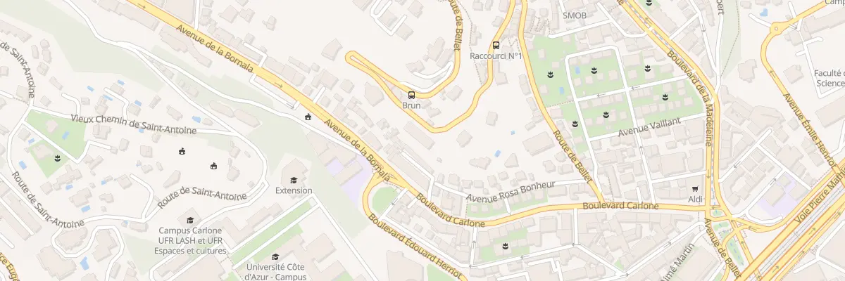 Plan du 47 Rte de Bellet à Nice