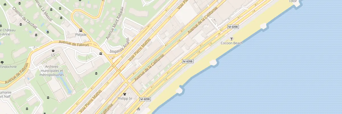 Plan du 179 Prom des Anglais à Nice