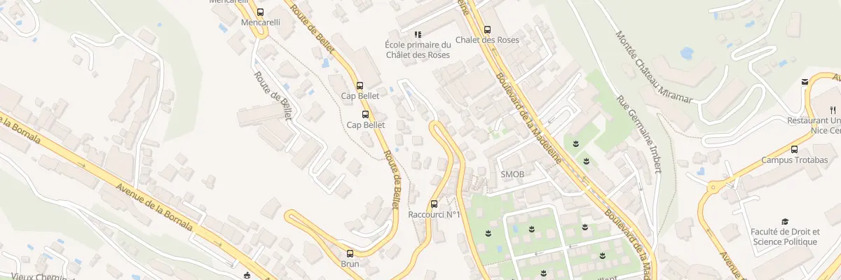 Plan du 42 Rte de Bellet à Nice