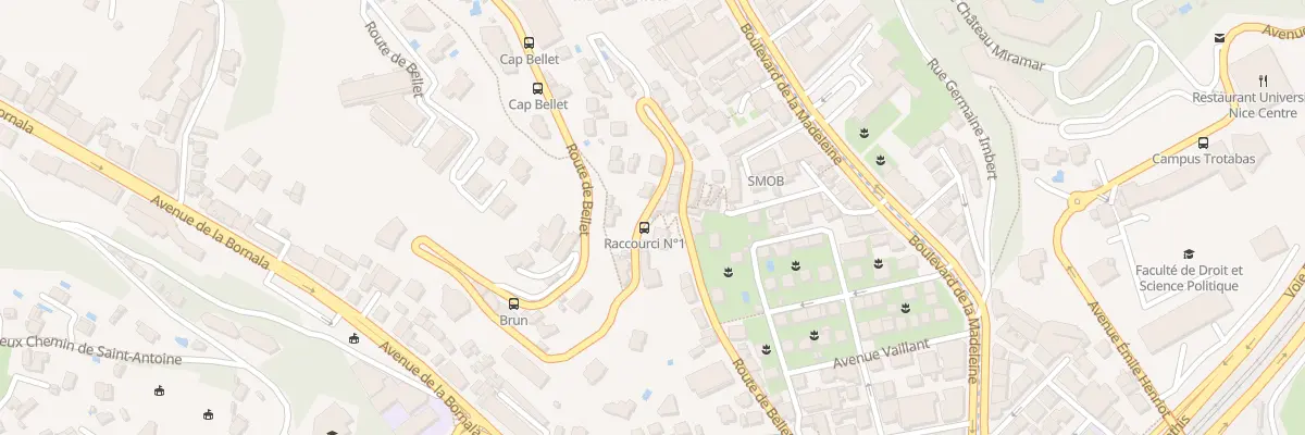 Plan du 39 Rte de Bellet à Nice