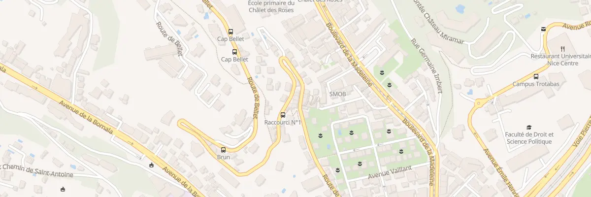 Plan du 27 Rte de Bellet à Nice