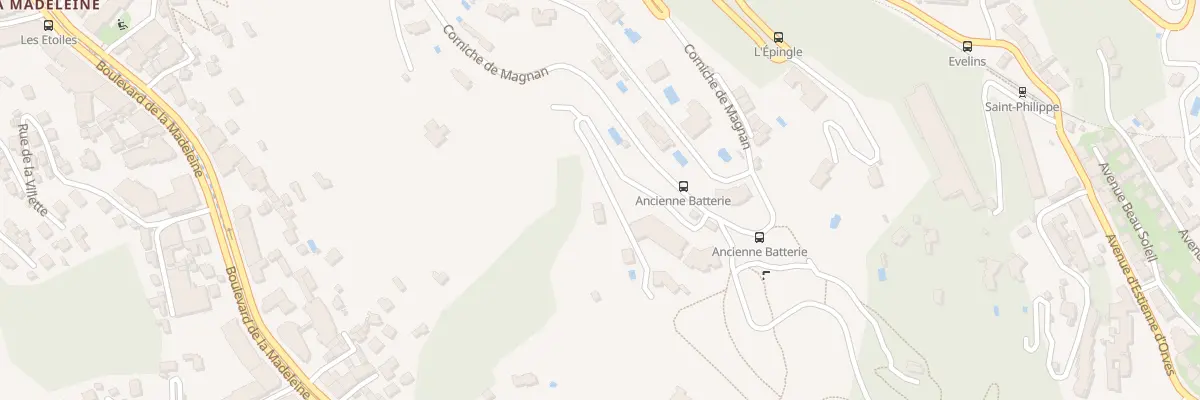Plan du 220 Cor de Magnan à Nice