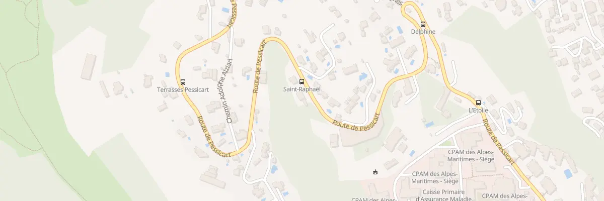 Plan du 327 Av de Pessicart à Nice